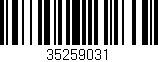 Código de barras (EAN, GTIN, SKU, ISBN): '35259031'