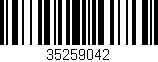 Código de barras (EAN, GTIN, SKU, ISBN): '35259042'