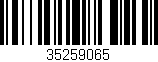 Código de barras (EAN, GTIN, SKU, ISBN): '35259065'