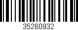 Código de barras (EAN, GTIN, SKU, ISBN): '35260932'