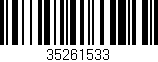 Código de barras (EAN, GTIN, SKU, ISBN): '35261533'