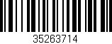 Código de barras (EAN, GTIN, SKU, ISBN): '35263714'