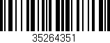 Código de barras (EAN, GTIN, SKU, ISBN): '35264351'