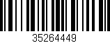 Código de barras (EAN, GTIN, SKU, ISBN): '35264449'