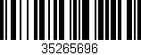 Código de barras (EAN, GTIN, SKU, ISBN): '35265696'