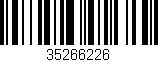 Código de barras (EAN, GTIN, SKU, ISBN): '35266226'