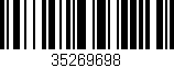 Código de barras (EAN, GTIN, SKU, ISBN): '35269698'