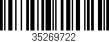 Código de barras (EAN, GTIN, SKU, ISBN): '35269722'