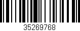 Código de barras (EAN, GTIN, SKU, ISBN): '35269768'