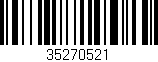 Código de barras (EAN, GTIN, SKU, ISBN): '35270521'