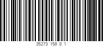 Código de barras (EAN, GTIN, SKU, ISBN): '35273_158_0_1'