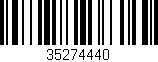Código de barras (EAN, GTIN, SKU, ISBN): '35274440'