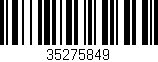 Código de barras (EAN, GTIN, SKU, ISBN): '35275849'