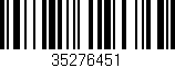 Código de barras (EAN, GTIN, SKU, ISBN): '35276451'