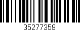 Código de barras (EAN, GTIN, SKU, ISBN): '35277359'