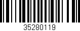 Código de barras (EAN, GTIN, SKU, ISBN): '35280119'