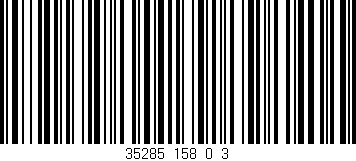 Código de barras (EAN, GTIN, SKU, ISBN): '35285_158_0_3'