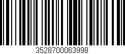 Código de barras (EAN, GTIN, SKU, ISBN): '3528700063998'