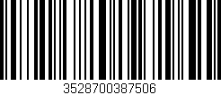 Código de barras (EAN, GTIN, SKU, ISBN): '3528700387506'