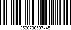 Código de barras (EAN, GTIN, SKU, ISBN): '3528700697445'