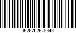 Código de barras (EAN, GTIN, SKU, ISBN): '3528702649848'