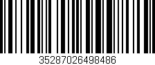 Código de barras (EAN, GTIN, SKU, ISBN): '35287026498486'