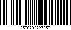 Código de barras (EAN, GTIN, SKU, ISBN): '3528702727959'