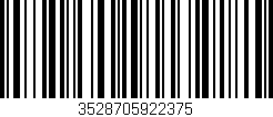 Código de barras (EAN, GTIN, SKU, ISBN): '3528705922375'