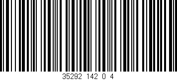 Código de barras (EAN, GTIN, SKU, ISBN): '35292_142_0_4'