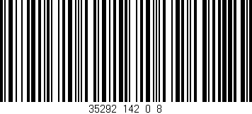 Código de barras (EAN, GTIN, SKU, ISBN): '35292_142_0_8'