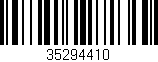 Código de barras (EAN, GTIN, SKU, ISBN): '35294410'