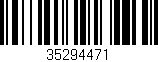 Código de barras (EAN, GTIN, SKU, ISBN): '35294471'