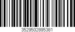 Código de barras (EAN, GTIN, SKU, ISBN): '3529502895381'