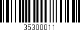 Código de barras (EAN, GTIN, SKU, ISBN): '35300011'