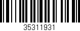Código de barras (EAN, GTIN, SKU, ISBN): '35311931'