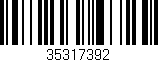 Código de barras (EAN, GTIN, SKU, ISBN): '35317392'