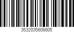 Código de barras (EAN, GTIN, SKU, ISBN): '3532035606805'