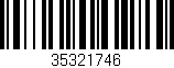 Código de barras (EAN, GTIN, SKU, ISBN): '35321746'