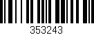 Código de barras (EAN, GTIN, SKU, ISBN): '353243'