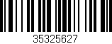 Código de barras (EAN, GTIN, SKU, ISBN): '35325627'