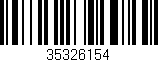 Código de barras (EAN, GTIN, SKU, ISBN): '35326154'