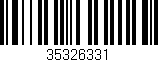 Código de barras (EAN, GTIN, SKU, ISBN): '35326331'