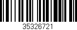 Código de barras (EAN, GTIN, SKU, ISBN): '35326721'