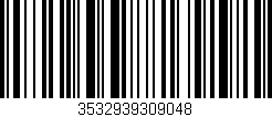 Código de barras (EAN, GTIN, SKU, ISBN): '3532939309048'