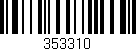 Código de barras (EAN, GTIN, SKU, ISBN): '353310'