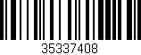 Código de barras (EAN, GTIN, SKU, ISBN): '35337408'