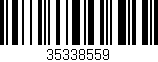 Código de barras (EAN, GTIN, SKU, ISBN): '35338559'