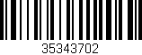 Código de barras (EAN, GTIN, SKU, ISBN): '35343702'