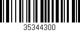 Código de barras (EAN, GTIN, SKU, ISBN): '35344300'