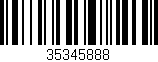 Código de barras (EAN, GTIN, SKU, ISBN): '35345888'
